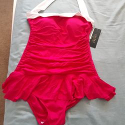 BRAND NEW, RALPH LAUREN FUCSIA SWIMSUIT 