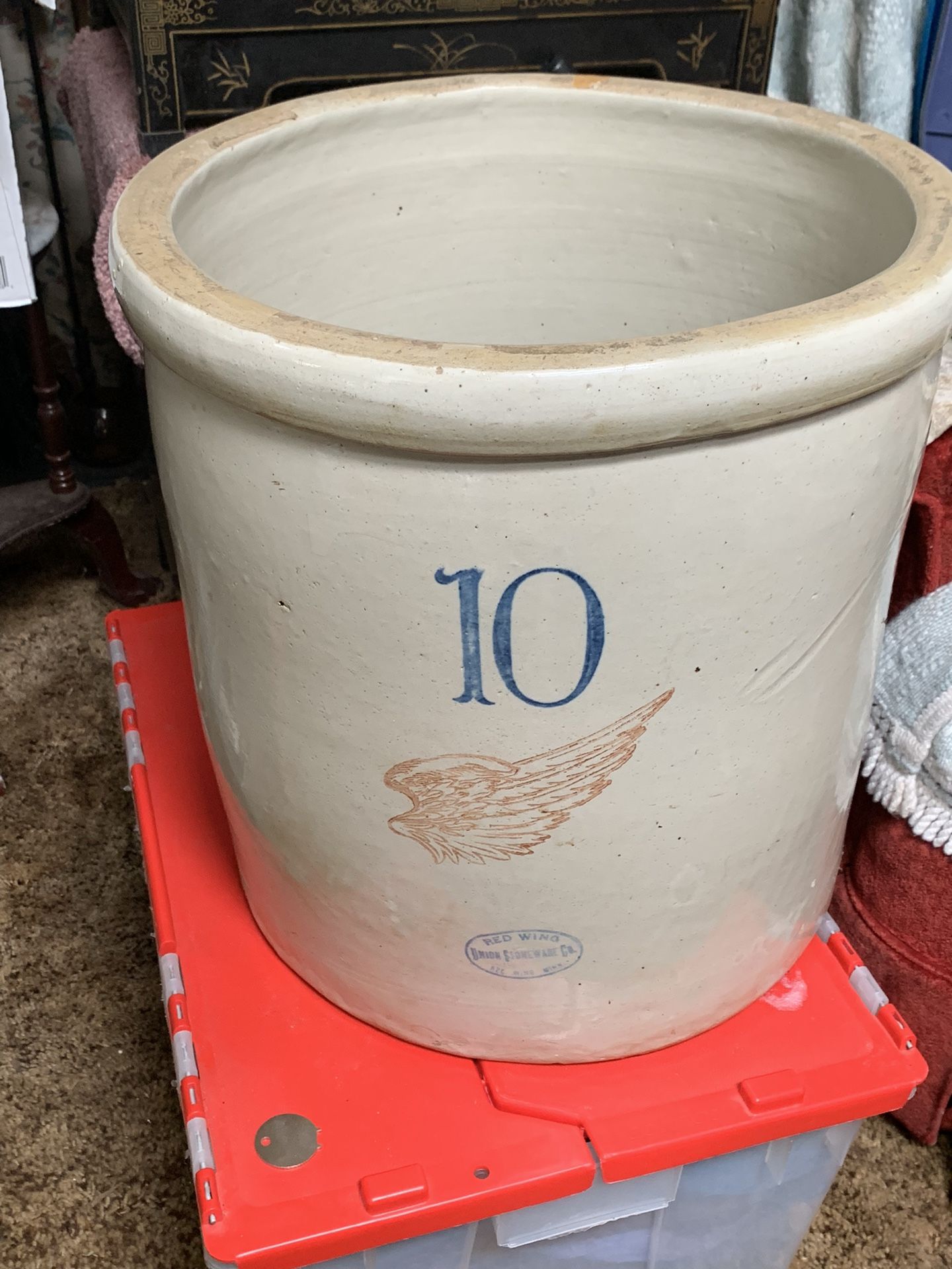 Red Wing 10 Gallon Crock & Pacific Stoneware 6 Gallon Crock - Make Offer