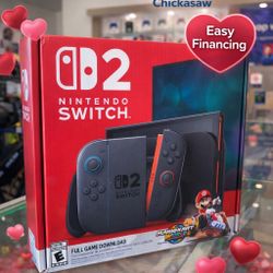 Nintendo Switch 2 Mario Kart Bundle! Finance It! $10 To $100 Down Payment!