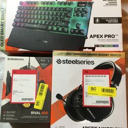 Full Set Of SteelSeries Gaming Accessories 