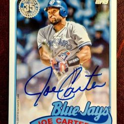 Blue Jays Joe Carter Autograph 2024 Mint Toronto Bundle