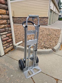 ULINE H-2086 3-in-1 Aluminum Hand Truck / Dolly – Heavy Duty