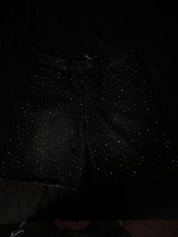 Rhinestone Jean Shorts Size 32