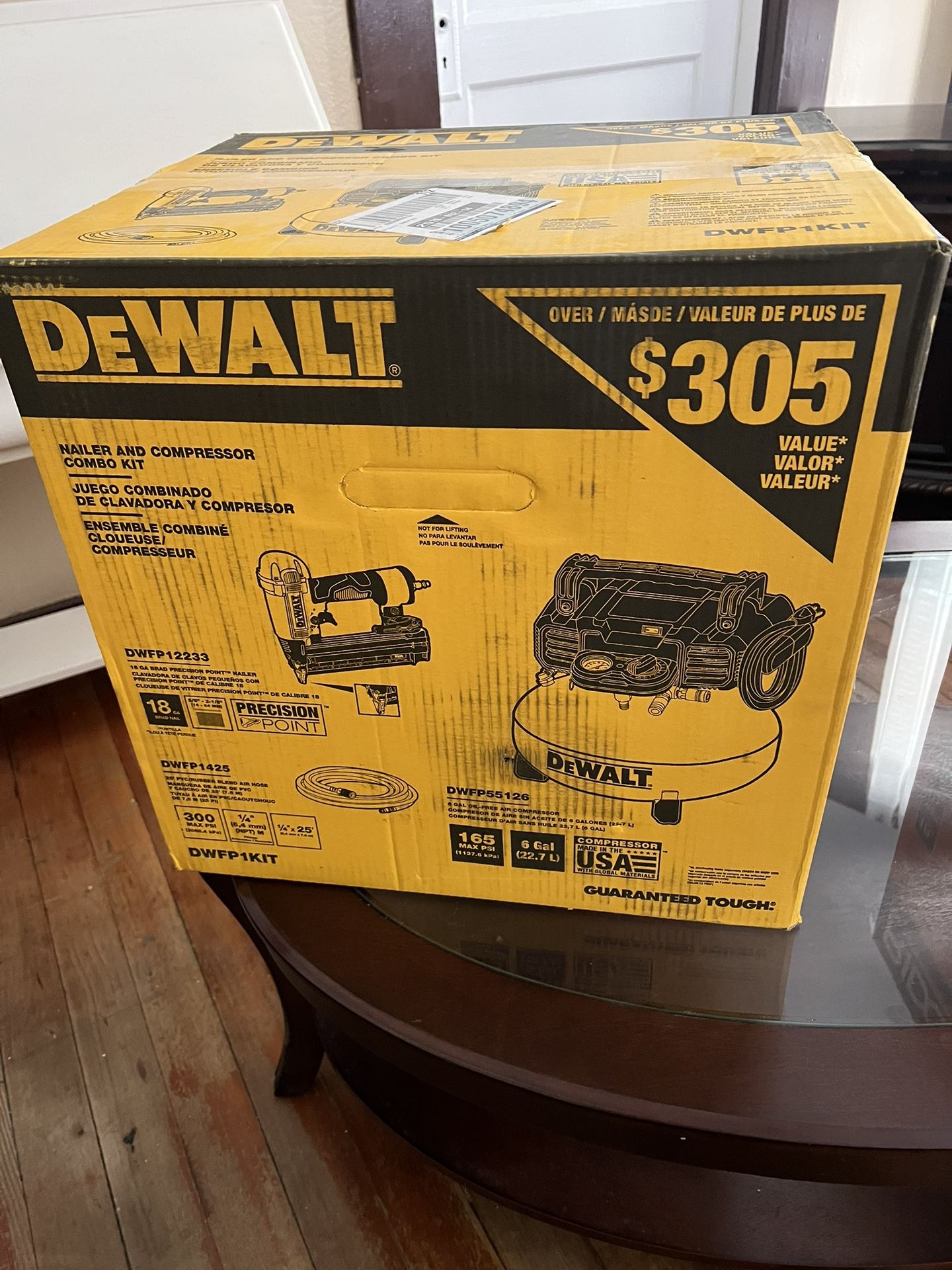 DeWalt Nailer & Air Compressor Combo