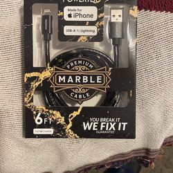 Power Tek. iPhone charger USB fast charging 6 feet