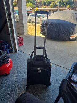 Black Rolling Carry-On Luggage Bag