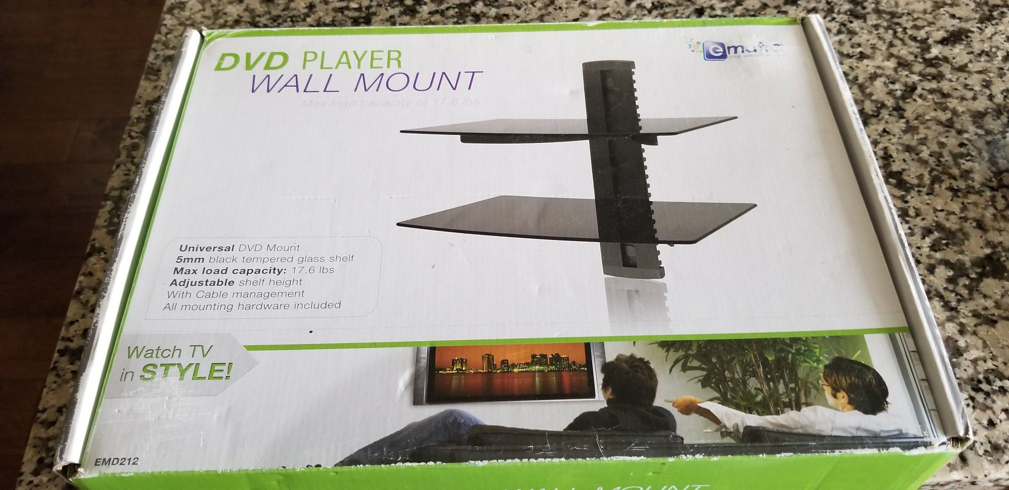 DVD wall mount