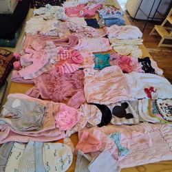 Baby Girl Clothes And Accessories bundle 