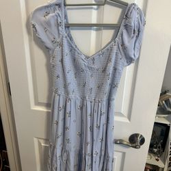 Hollister Blue Floral Sundress