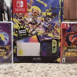 Nintendo Switch Special Edition Splatoon Bundle 