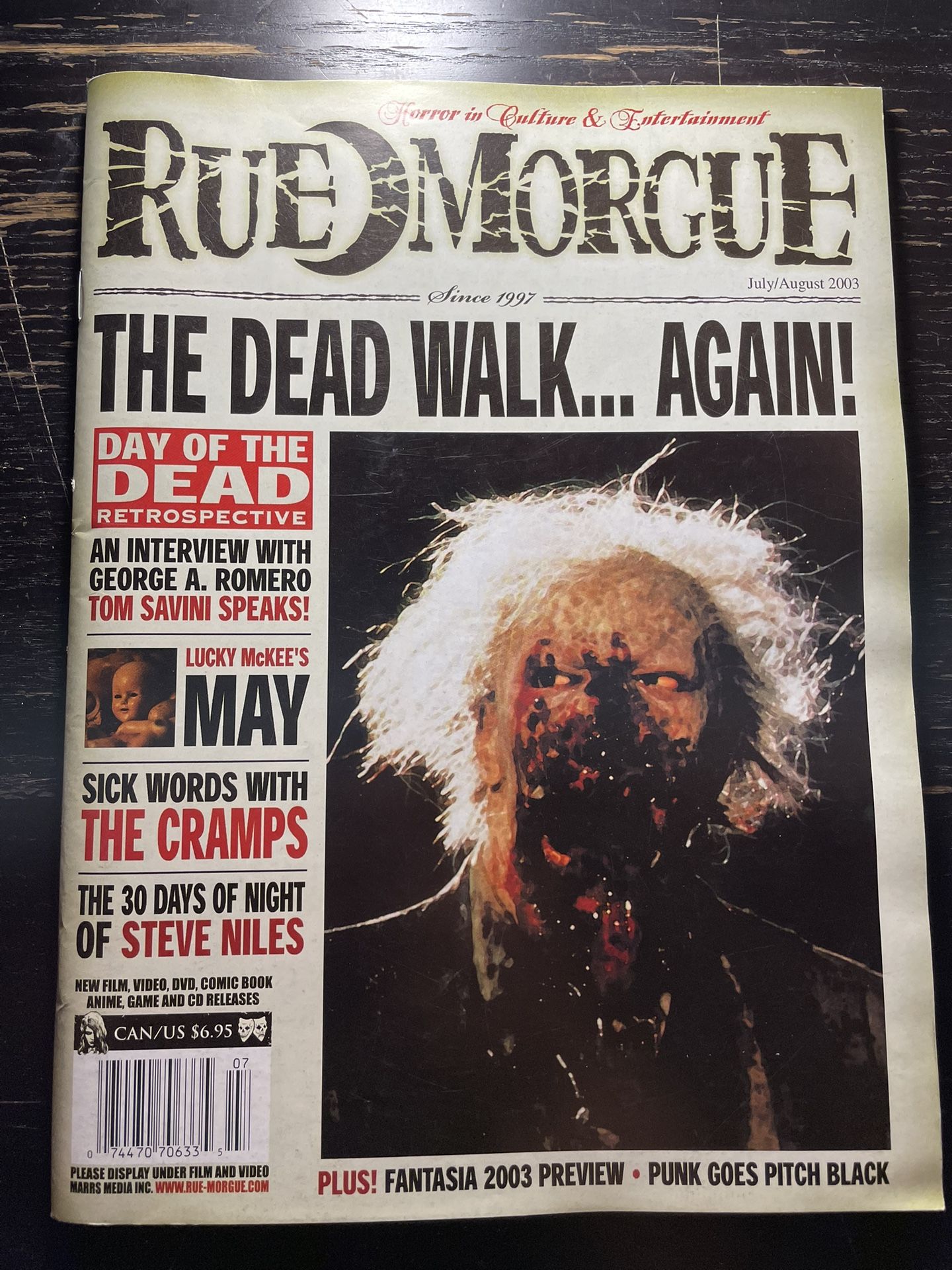 Rue Morgue Magazine 2003 Horror Scary