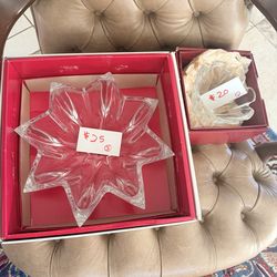 Crystal bowls fruit bowl candy dish $25