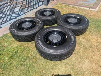 New 16s stock steel wheels & tires of 2026 Mercedes sprinter van