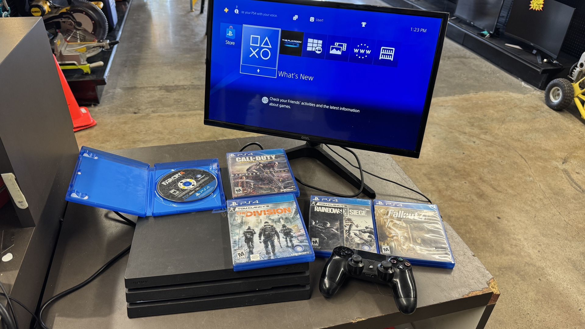 Sony PS4 PRO 1 Tb W 5 Games TV NOT INCLUDED  No Trades Pick Up In Tacoma FIRM PRICE