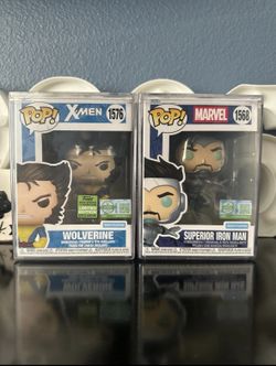 Funko Pop! Marvel LE 5,000 Piece Wolverine #1576 /Superior Iron Man #1568