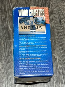 Wood Crafters Router Letter Template Set