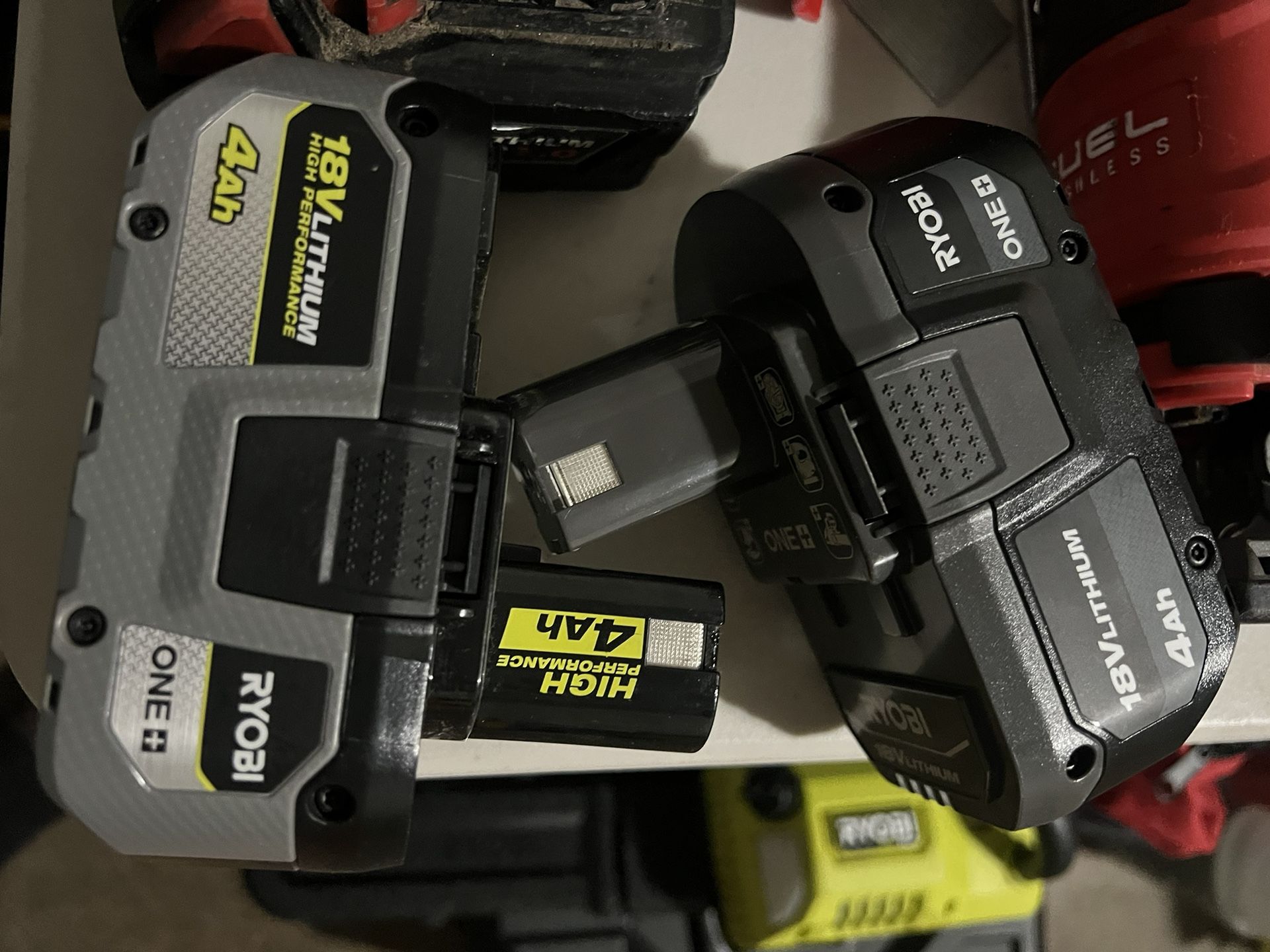 Ryobi Batteries 4ah 18v