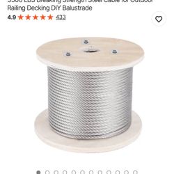 VEVOR 316 Stainless Steel Cable, 500FT