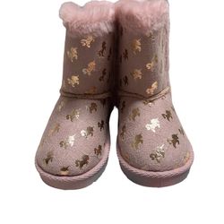 🦄 Olivia Miller Girl Pink Unicorn Boots - Girl Size 10 - New With Box