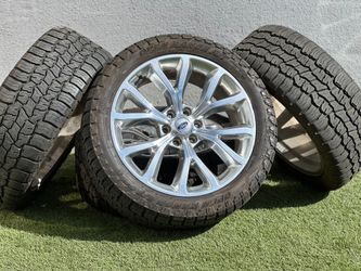 OEM 22" Ford Expedition Rims F150 Wheels Lincoln Navigator A/T 285/45R22 Tires F-150 Mark LT 6x135 