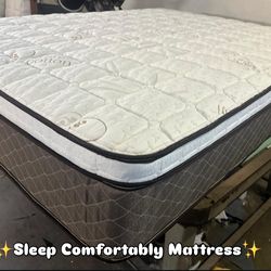 Organic cotton Euro Pillow Top 12” medium firm 🆕  In Plastic   Mattress only $199  Mattress with box spring $260  Delivery $30 All sizes available