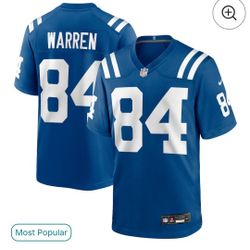 Tyler Warren  Large  Nike OnField Jersey 