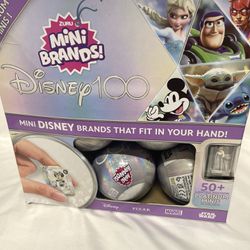 New Display Box Case 10 Disney 100 Platinum Mini Brands Limited Edition Figures
