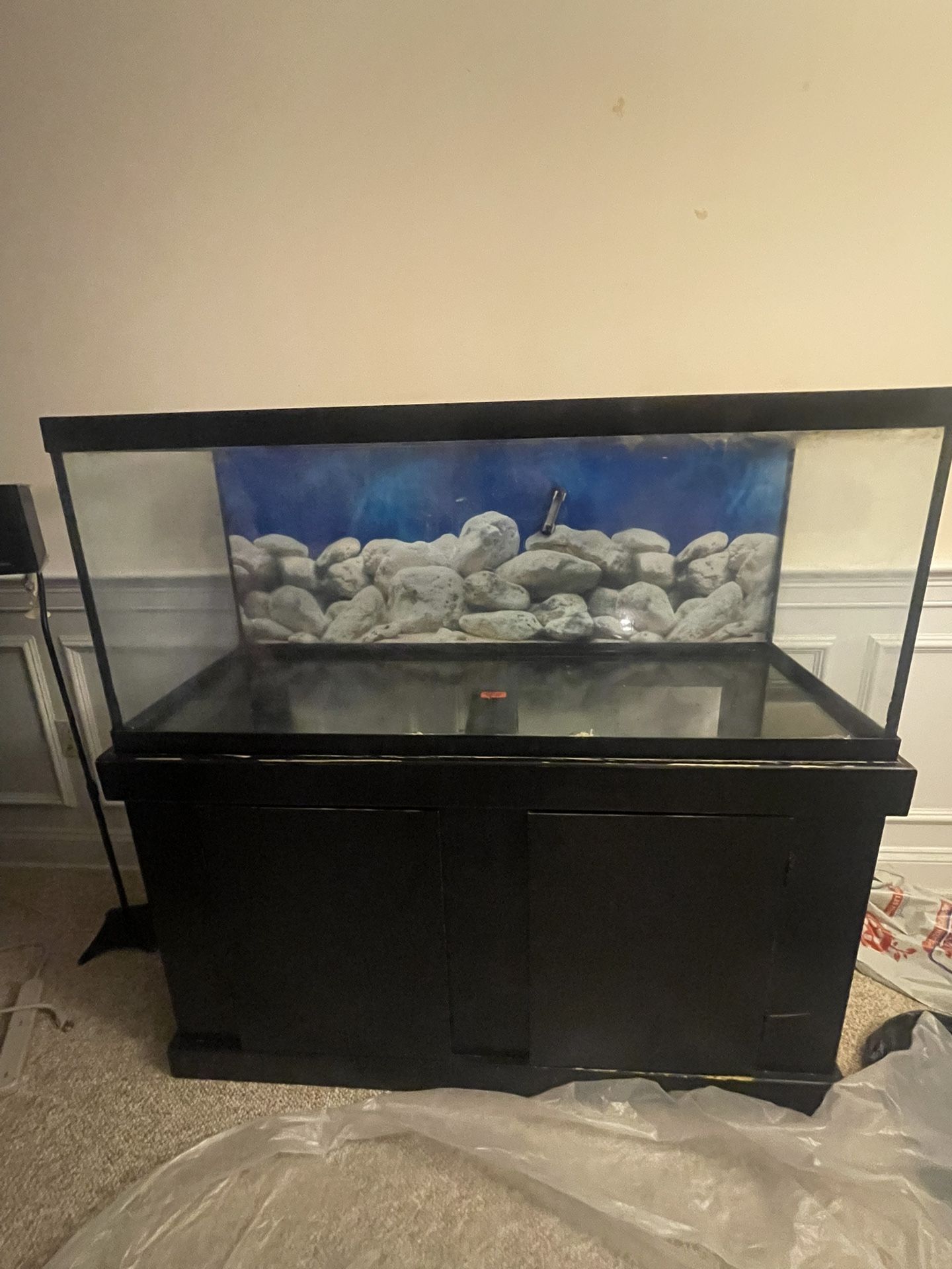 75 gallon tank Great Condition. Along With a Marine Land filter Newest Brand Fit For Tank. Filter Is Brand New Only Been Used For A Month Or 2