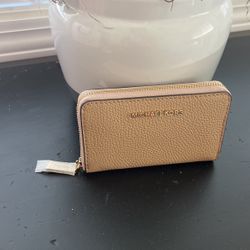 Michael Kors Pebbled Leather Small Wallet, New