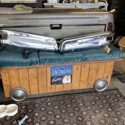 Front Bumper Off A 1959 Ford Etzel.