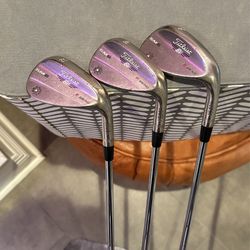 3 Titleist Vokey Design Wedges. 