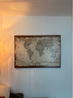Custom made world map