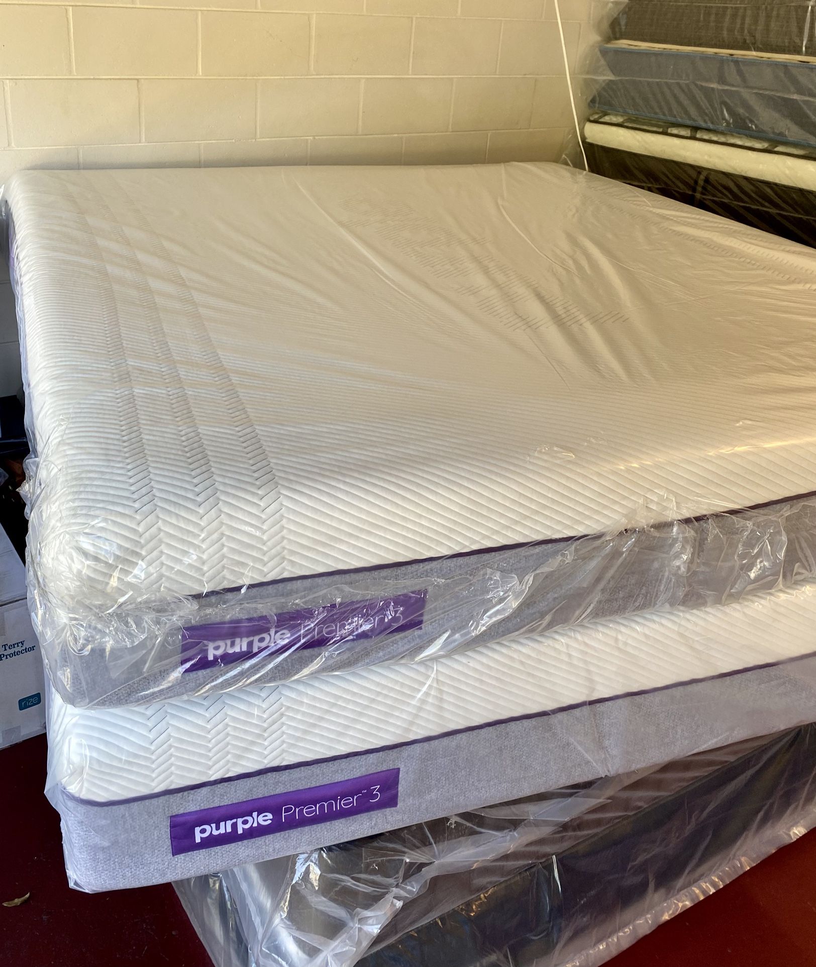 King Size Mattress Purple 3 With its Plastic 12” Inches Thick Direct From Factory Same Day Delivery