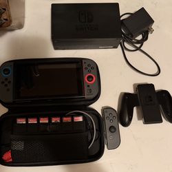 Nintendo Switch With Games And Ring Fit