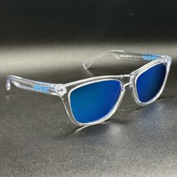 Oakley Frogskins Crystal Clear/Prizm Sapphire Sunglasses 009013-A6