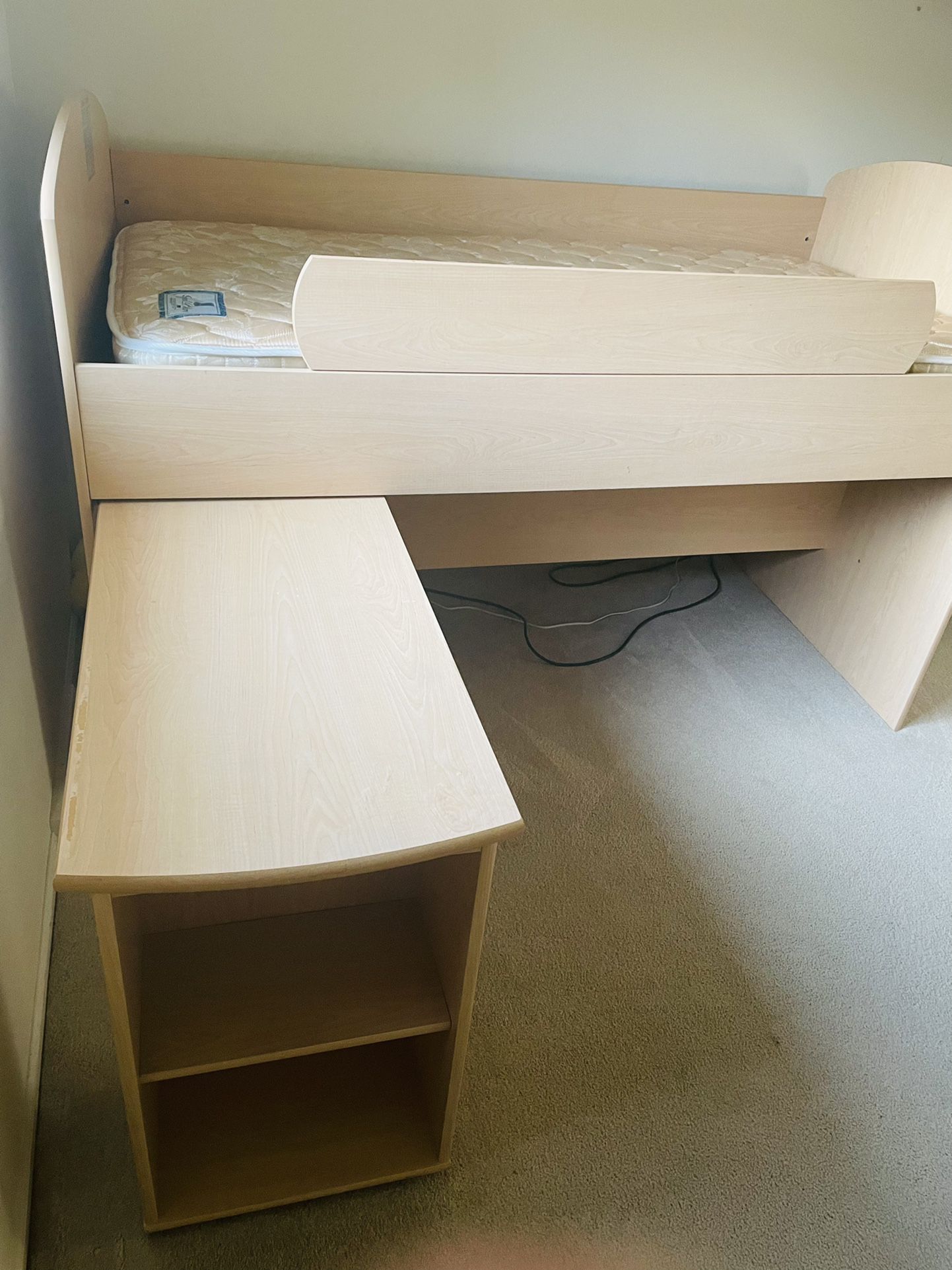 Bunk Bed With Attached Desk