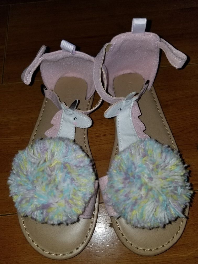 Girls unicorn sandals
