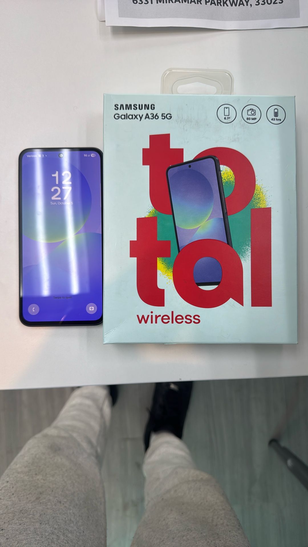 Samsung A36 New Total By Verizon Locked