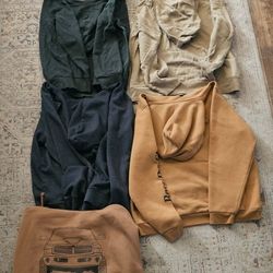 Xl Hoodies, 38x30 Pants, 10 XL Shirts