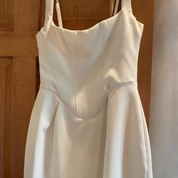 Baby boo white mini dress
