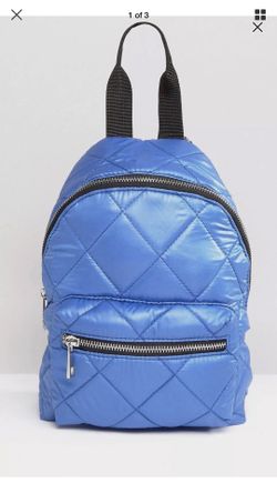 Cool blue fashion backpack