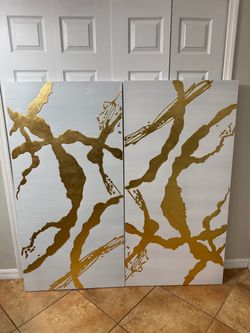 Large painting 5ft two canvas