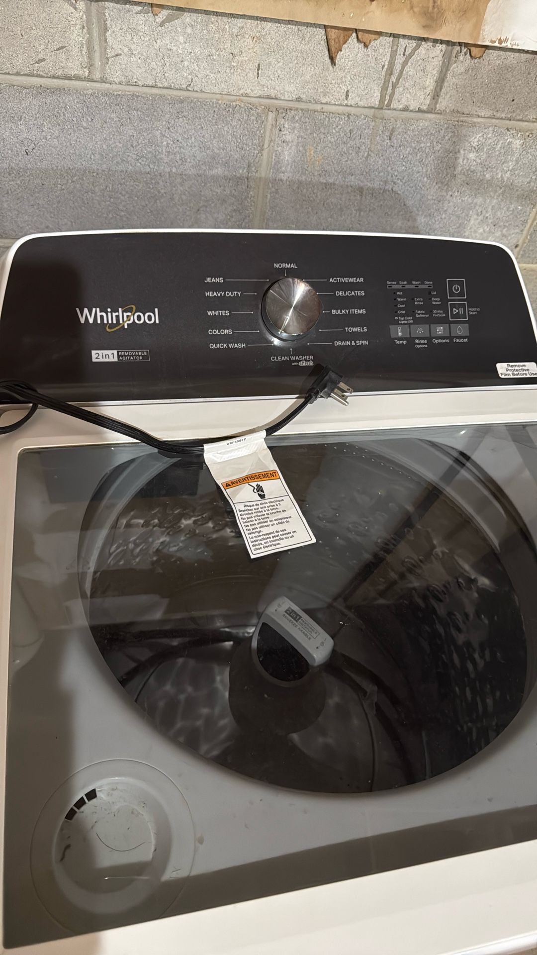 Whirlpool Top Load Washer And dryer