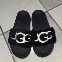 New Ugg Laton Fur Slides