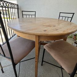 Wooden Table And/Or Chairs
