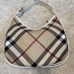 Burberry Nova check Black White Red Beige Purse Hobo 