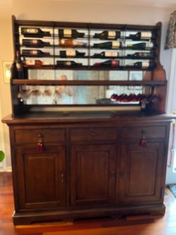 Universal Furniture Wine Credenza & Hutch – Paula Deen Dogwood Collection
