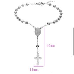 Rosario De Mano Virgen De Guadalupe Acero Inoxidable/Hand Rosary Stainless Steel