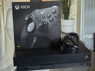 Xbox One X 1TB + Elite Series 2 Controller Bundle – Fully Working