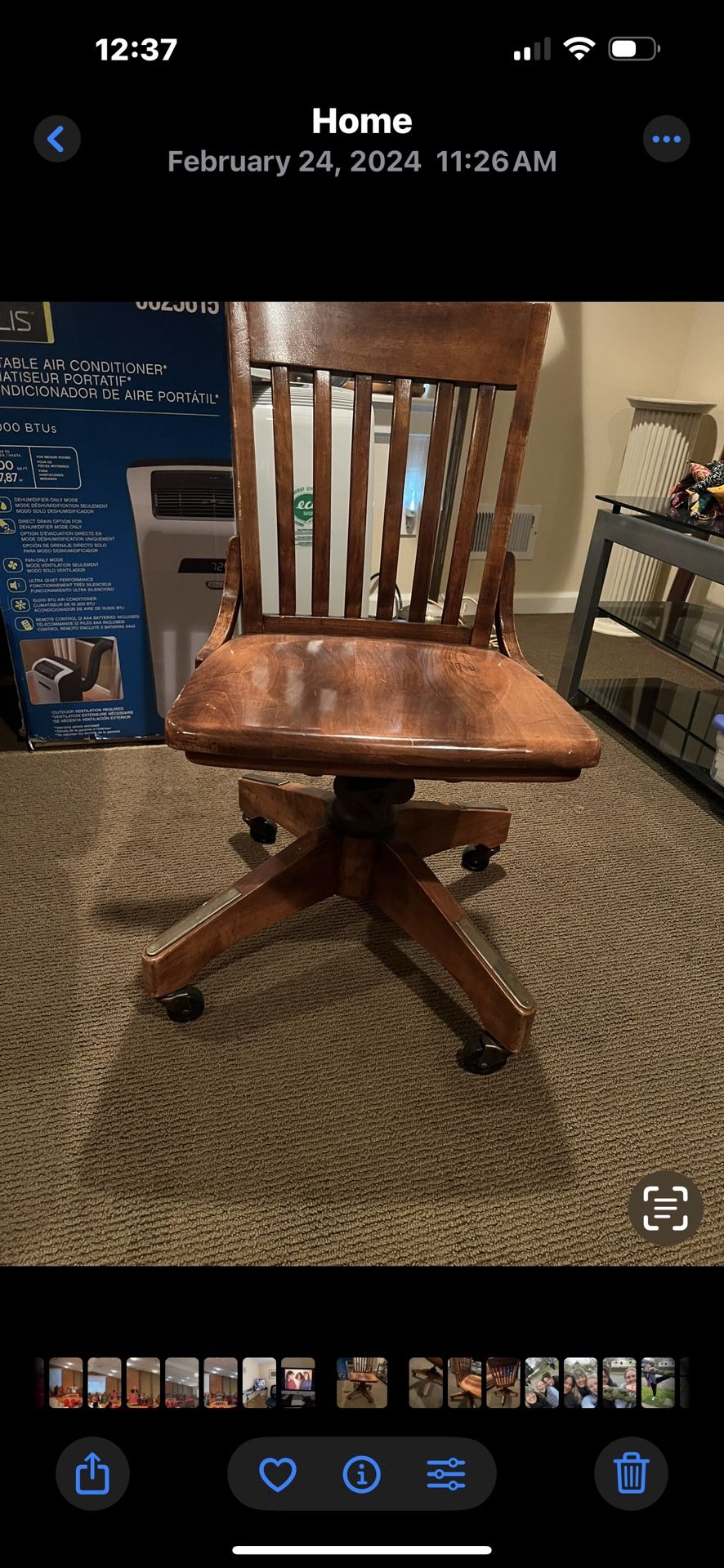☀️☀️Antique Bankers Chair ☀️☀️